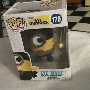 Funko Pop Minions Eye, Matie Yellow and Black Figure